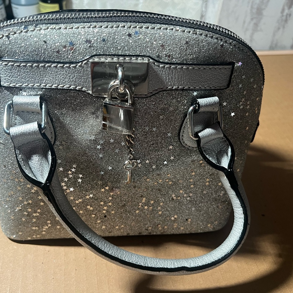 Silver Glitter Handbag